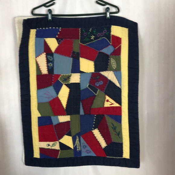 Vintage Queen Size Hand Quilted Crazy Quilt - Picture 10 of 13